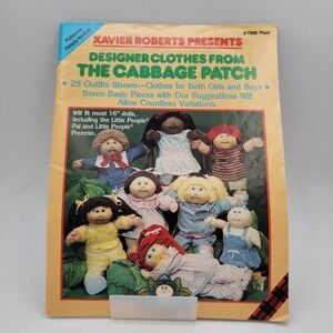 Xavier Roberts Designer Clothes From The Cabbage Patch Pattern Booklet 7686 Good